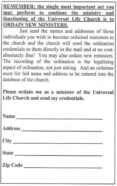 COPY THIS PICTURE,PRINT IT,FILL IT OUT,AND MAIL IT IN,  NOW UR A MINISTER